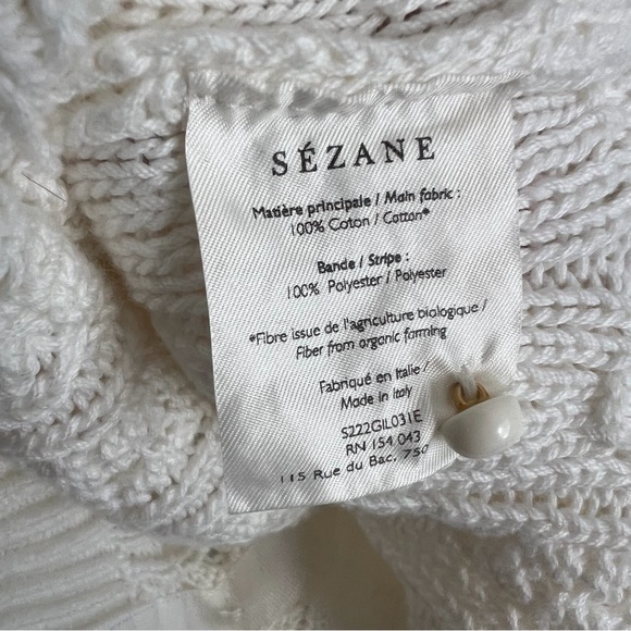 Sezane Beryl Cardigan - White - Picture 7 of 9